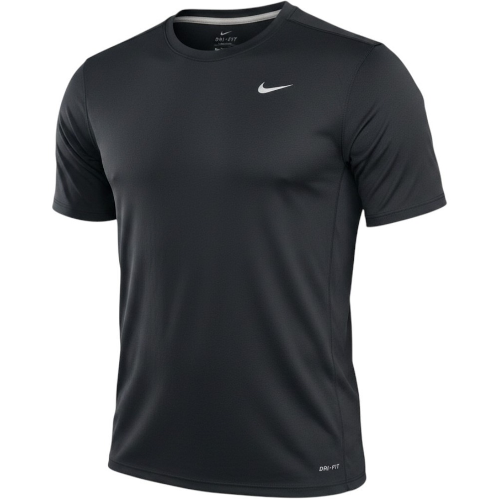 Nike Dri-FIT Shirt Mens XXL Black Polyester Athletic Gym Running Tee Minimalist